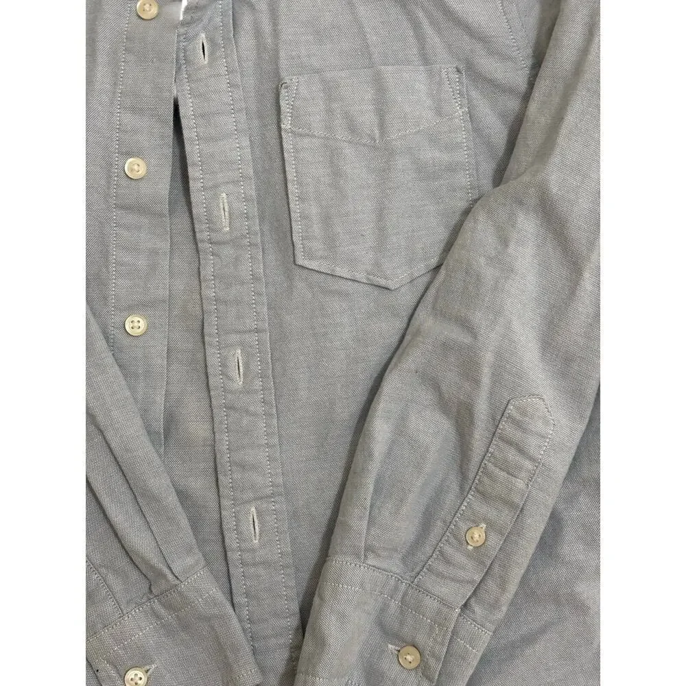 Gap Kids Oxford Button Down Shirt Blue Long Sleeve Cotton Boys Size M 8